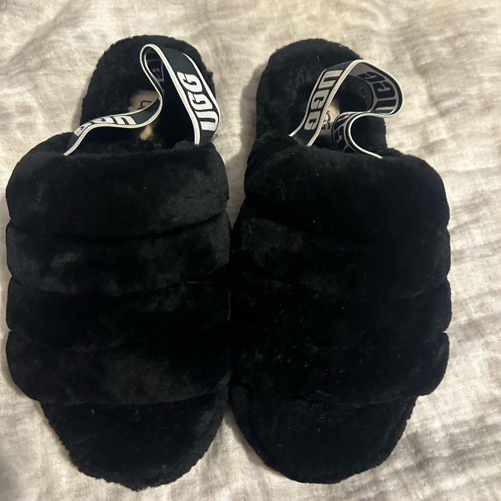 Ugg Fluff Yeah Black Slides - image 8